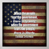 Jefferson: Vrijheid versus Tyranny Poster (Voorkant)