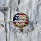 Jefferson: Vrijheid vs. Tyrannie Ronde Button 7,6 Cm (In situ)
