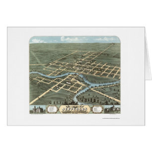 Jefferson, WI Panoramic Map - 1870