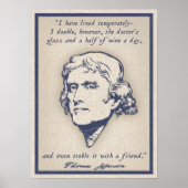 Jefferson - Wijn Poster (Voorkant)