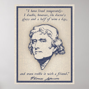 Jefferson - Wijn Poster