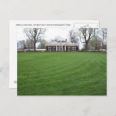 Jefferson's Monticello...De achtertuin in april... Briefkaart (Voorkant / Achterkant)
