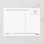 Jefferson's Monticello...De achtertuin in april... Briefkaart (Achterkant)