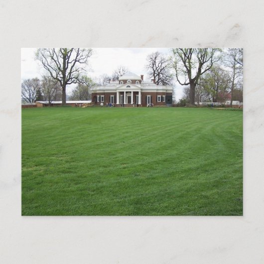 Jefferson's Monticello...De achtertuin in april... Briefkaart (Voorkant)
