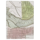 JEFFERSONVILLE, INDIANA: KAART KLEMBORD (Achterkant)