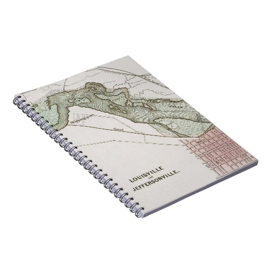 JEFFERSONVILLE, INDIANA: KAART NOTITIEBOEK (Rechterzijde)