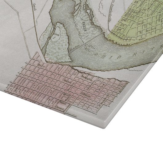 JEFFERSONVILLE, INDIANA: KAART SNIJPLANK (Hoek)