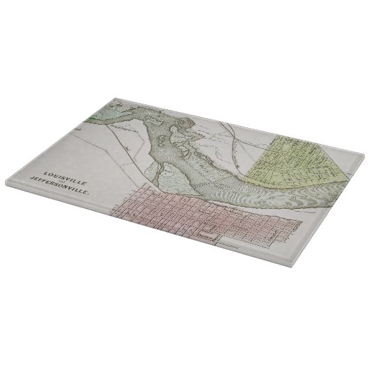 JEFFERSONVILLE, INDIANA: KAART SNIJPLANK (Hoek)