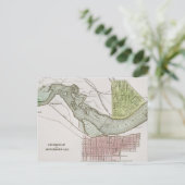 JEFFERSONVILLE, INDIANA: MAP BRIEFKAART (Staand voorkant)