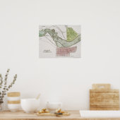 JEFFERSONVILLE, INDIANA: MAP POSTER (Keuken)