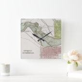 JEFFERSONVILLE, INDIANA: MAP VIERKANTE KLOK (Huis)