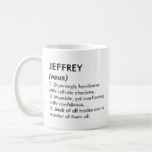 Jeffrey name, Editable name, Custom name Koffiemok (Links)