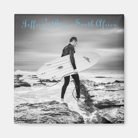 Jeffrey's Bay Surfer Magneet (Voorkant)
