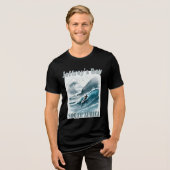 Jeffrey's Bay Surfing Adventure Tri-Blend Shirt (Voorkant volledig)