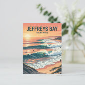 Jeffreys Bay Surfstranden Zuid-Afrika Briefkaart (Staand voorkant)