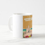 Jeffreys Bay Zuid-Afrika vintage reisposter Koffiemok (Voorkant links)