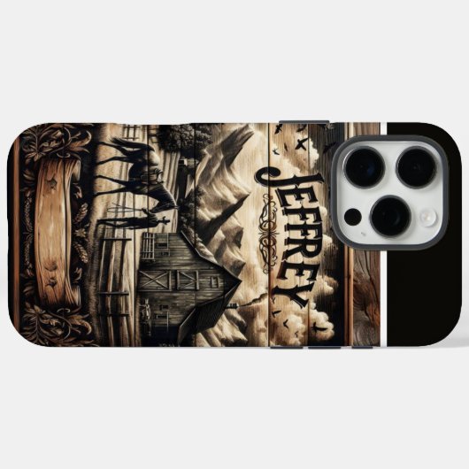 Jeffrey's rustieke Boerderij Case-Mate iPhone Case (Achterkant (horizontaal))