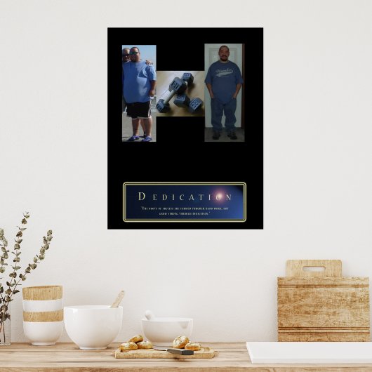 jeffs verbluffend gewichtsverlies poster (Keuken)