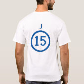 jeffsoccer 15 t-shirt (Achterkant)