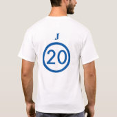 jeffsoccer 20 t-shirt (Achterkant)