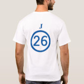 jeffsoccer 26 t-shirt (Achterkant)
