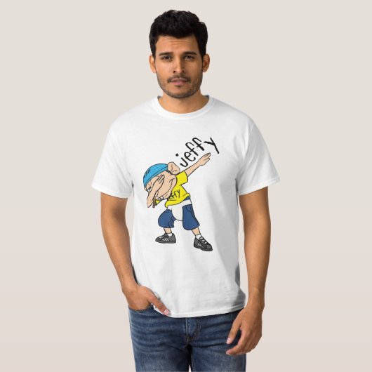 Jeffy Dabbing Funny SML T-shirt (Voorkant volledig)