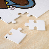 Jeffy The Jittery Owl Blue Mok Legpuzzel (Zijkant)