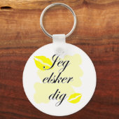 Jeg elsker dig - Deens - ik hou van je Sleutelhanger (Voorkant)
