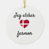 Jeg elsker farmor keramisch ornament (Voorkant)