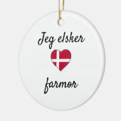 Jeg elsker farmor keramisch ornament (Links)