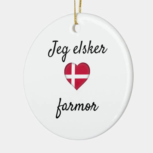 Jeg elsker farmor keramisch ornament (Links)