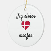 Jeg elsker morfar keramisch ornament (Links)