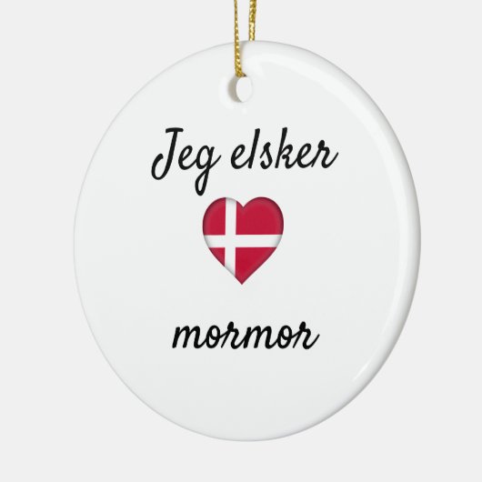 Jeg elsker mormor keramisch ornament (Links)
