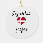 Jeg elsker mormor keramisch ornament (Achterkant)