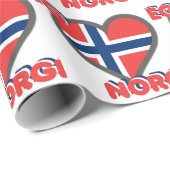 Jeg Elsker Norge (I Love Norway) Cadeaupapier (Rol Hoek)