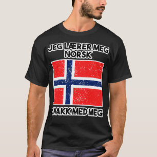 Jeg Lrer Meg Norsk leren Noors T-shirt