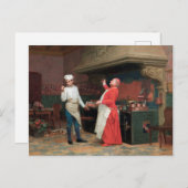 Jehan Georges Vibert - The Marvelous Sauce Feestdagenkaart (Voorkant / Achterkant)