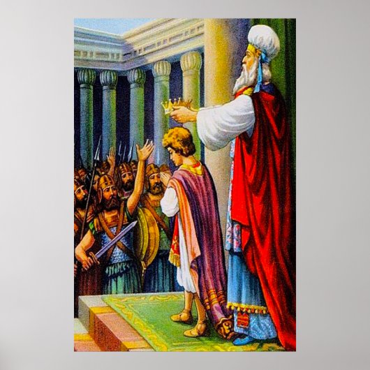 Jehoiada Crowns Joash 2 Kings 11 poster (Voorkant)