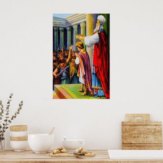 Jehoiada Crowns Joash 2 Kings 11 poster (Keuken)