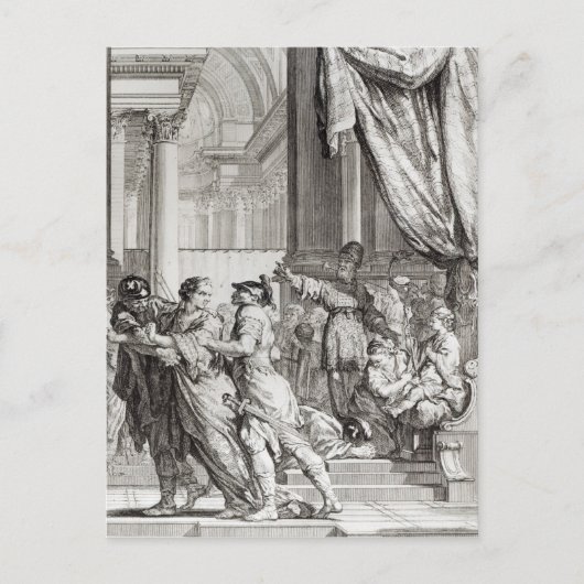 Jehoiada, Hoge Priester van het Afkondigen van Briefkaart (Voorkant)