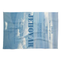 Jehova Jireh Shalom Rapha Blu Sky Witte Wolken