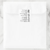 Jehova namen vierkante sticker (Tas)