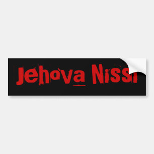 Jehova Nissi Bumpersticker