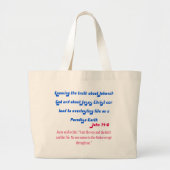 Jehovagetuigen John14-6 Grote Tote Bag (Voorkant)