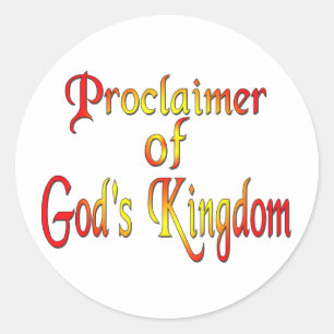 Jehovagetuigen Ronde Sticker