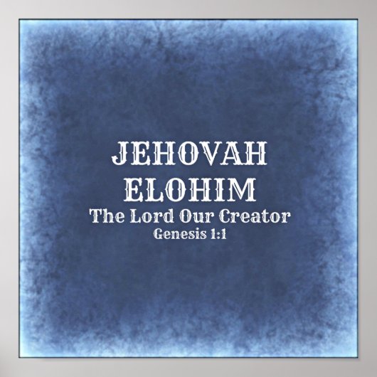 Jehovah Elohim poster (Voorkant)