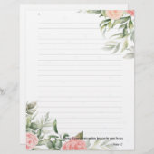 Jehovah getuige JW Writing Briefhoofd (Voorkant / Achterkant)