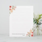 Jehovah getuige JW Writing Letterhead Briefhoofd (Staand voorkant)