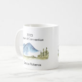 Jehovah getuige oefening geduld 2023 aangepaste na koffiemok (Voorkant links)