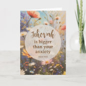 Jehovah is groter dan je angst | JW Kaart (Voorkant)